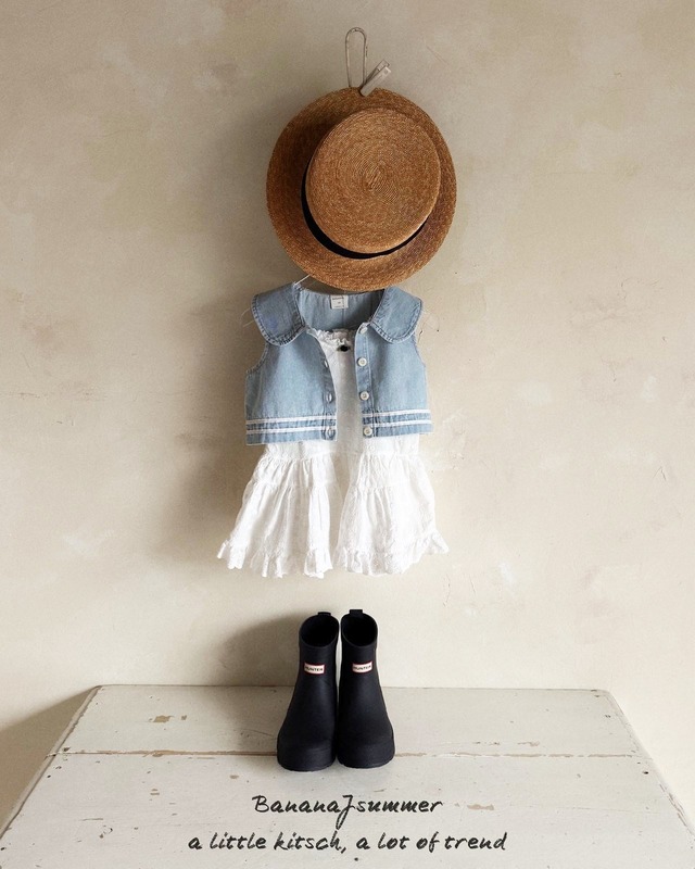 【即納】bananaJ/Sailor blouse(denim/L)