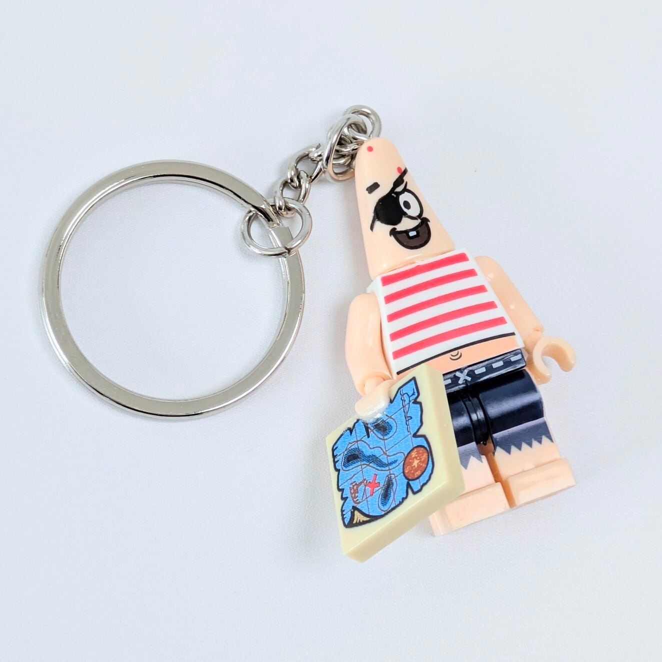 ★ブロックフィギュアキーホルダー★【 SpongeBob SquarePants / スポンジボブ 】『 スポンジボブ / パトリック 』海賊ver. / パイレーツボブ 〚アメリカン雑貨 アメトイ〛