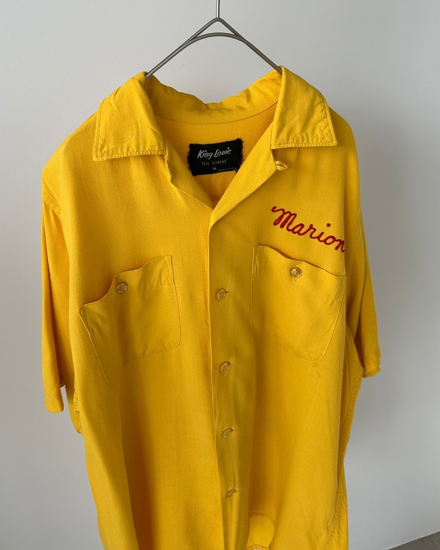 -King Louie-vintage 60s M bowling shirt