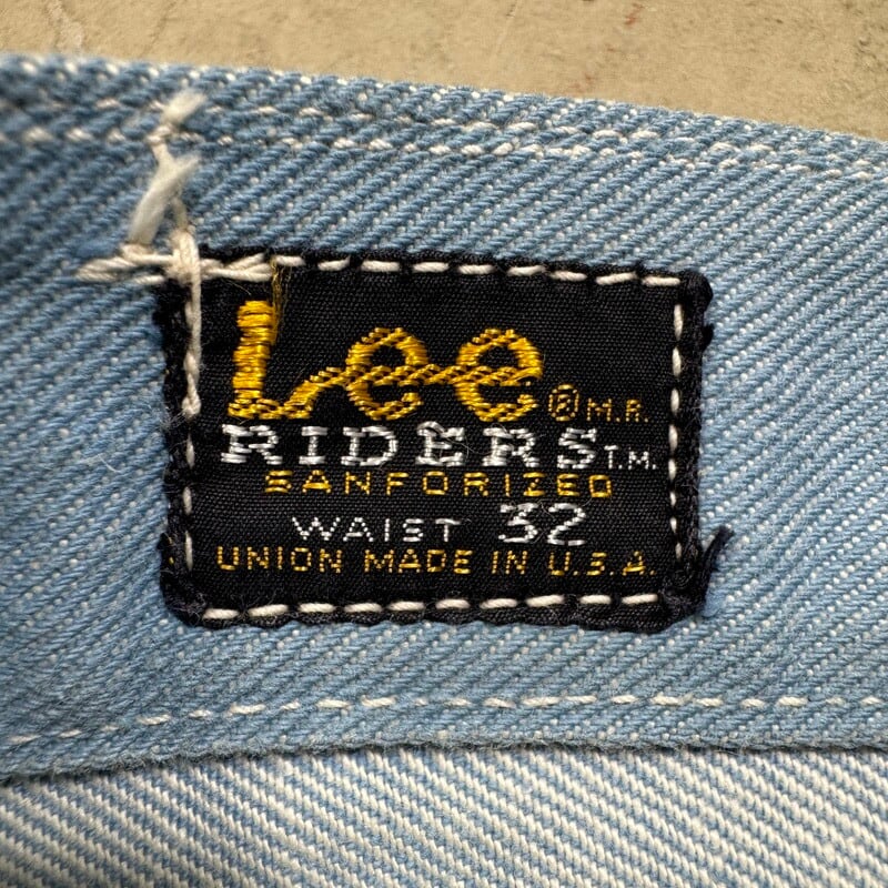 60's Lee RIDERS リーライダース 108Z サックスブルーデニム 60's Lee RIDERS リーライダース 108Z サックスブルーデニム