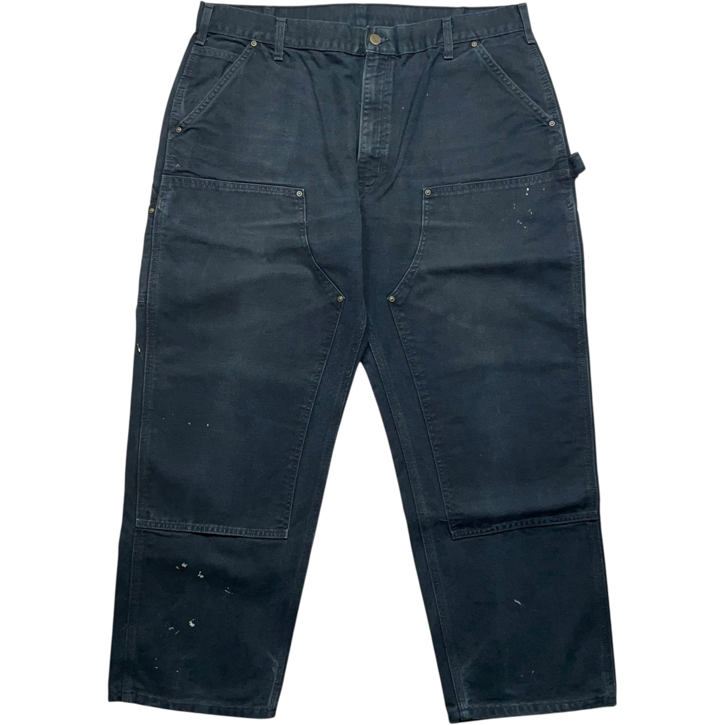 《実寸W40 L28》Carhartt カーハート ワークパンツ ペインターパンツ ダブルニー ブラック no.9246