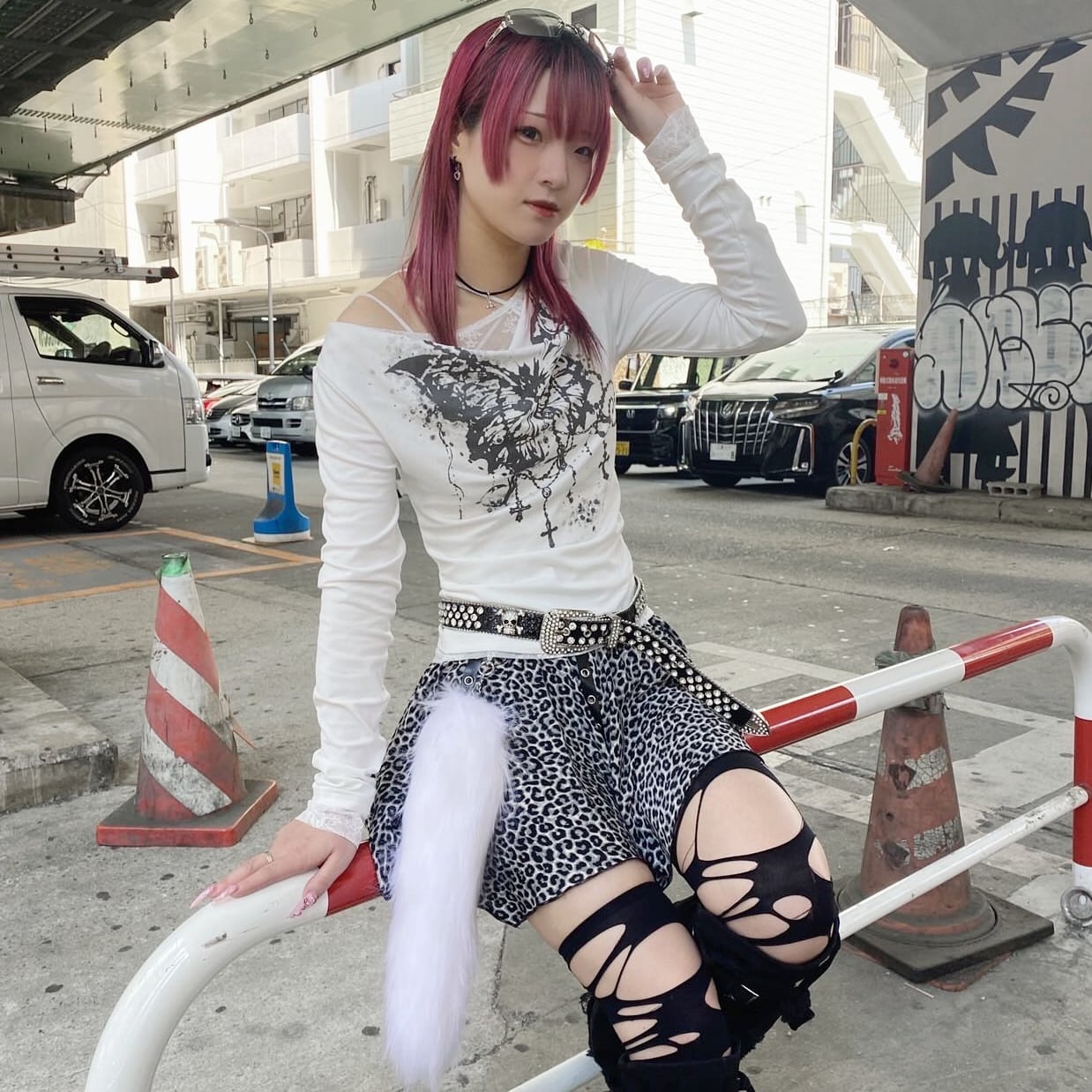 新作】コードレオパード アシメスカート | VOLCAN&APHRODITE