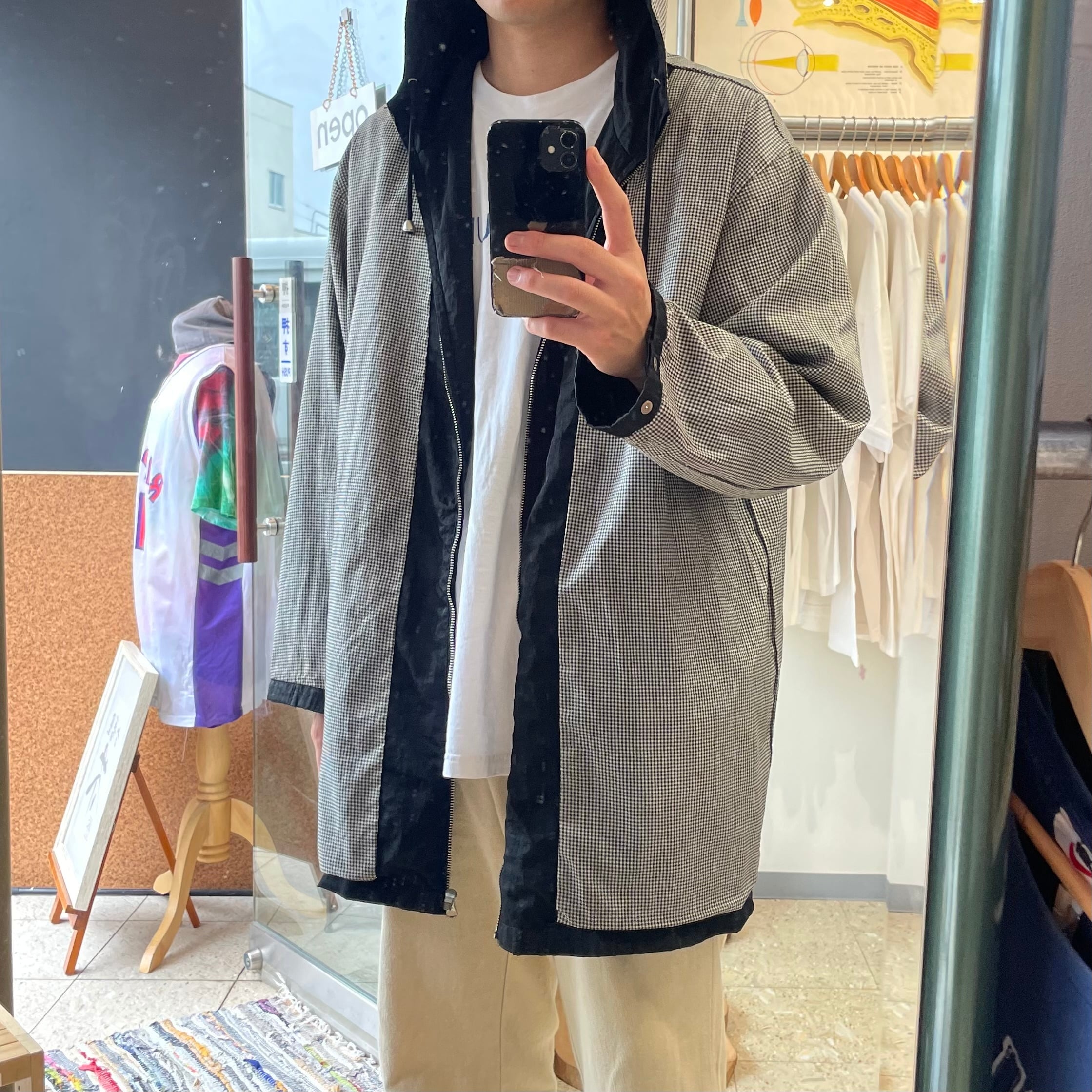 90s 【 OLD GAP 】 オールドギャップ ナイロン カバーオール ギンガム