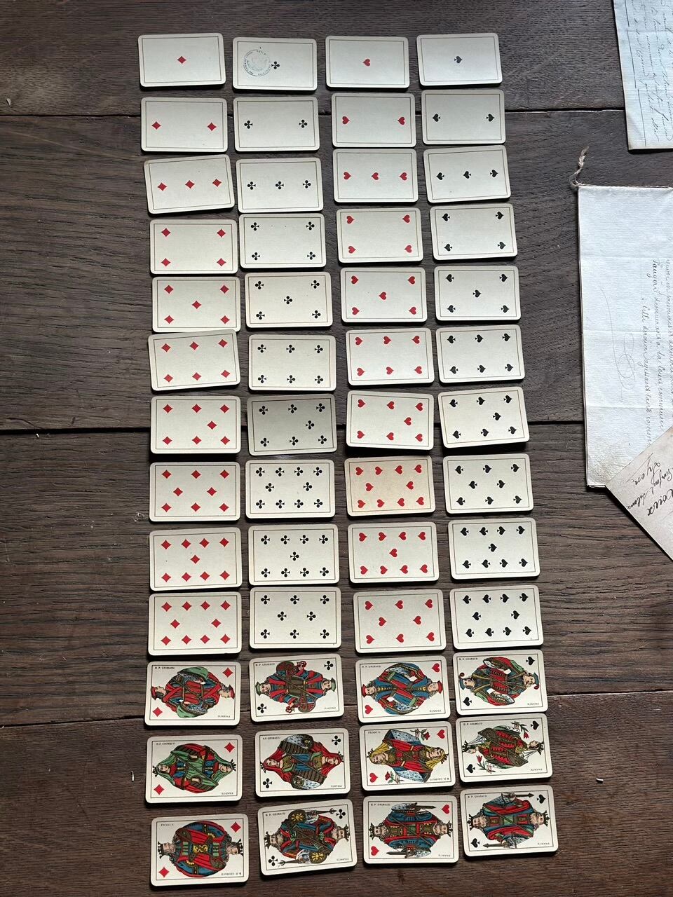 仏グリモー社 手のひらサイズのミニトランプ B.P. GRIMAUD | Brocante