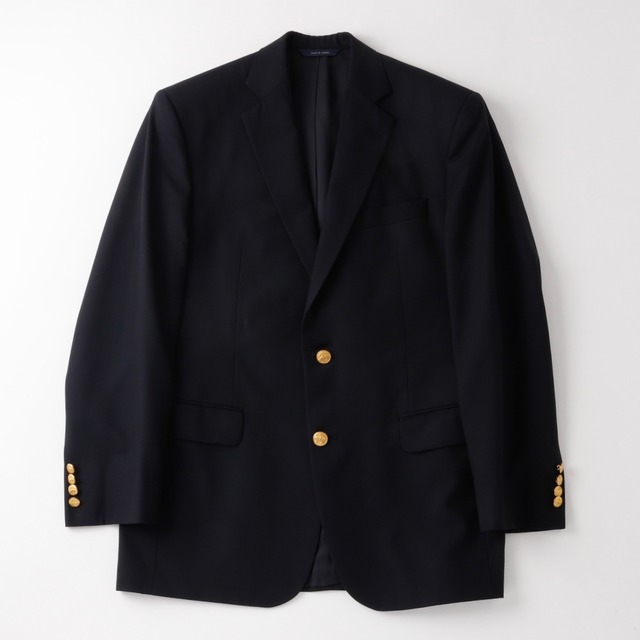 【極美品】BROOKS BROTHERS Loro Piana Made in Canada wool Navy blazer Madison size38 gold button mint condition ／ブルックス ブラザーズ ロロピアーナ 高級生地 ウール 紺ブレ ネイビー ジャケット サイズ38 金ボタン 定価約15万 カナダ製