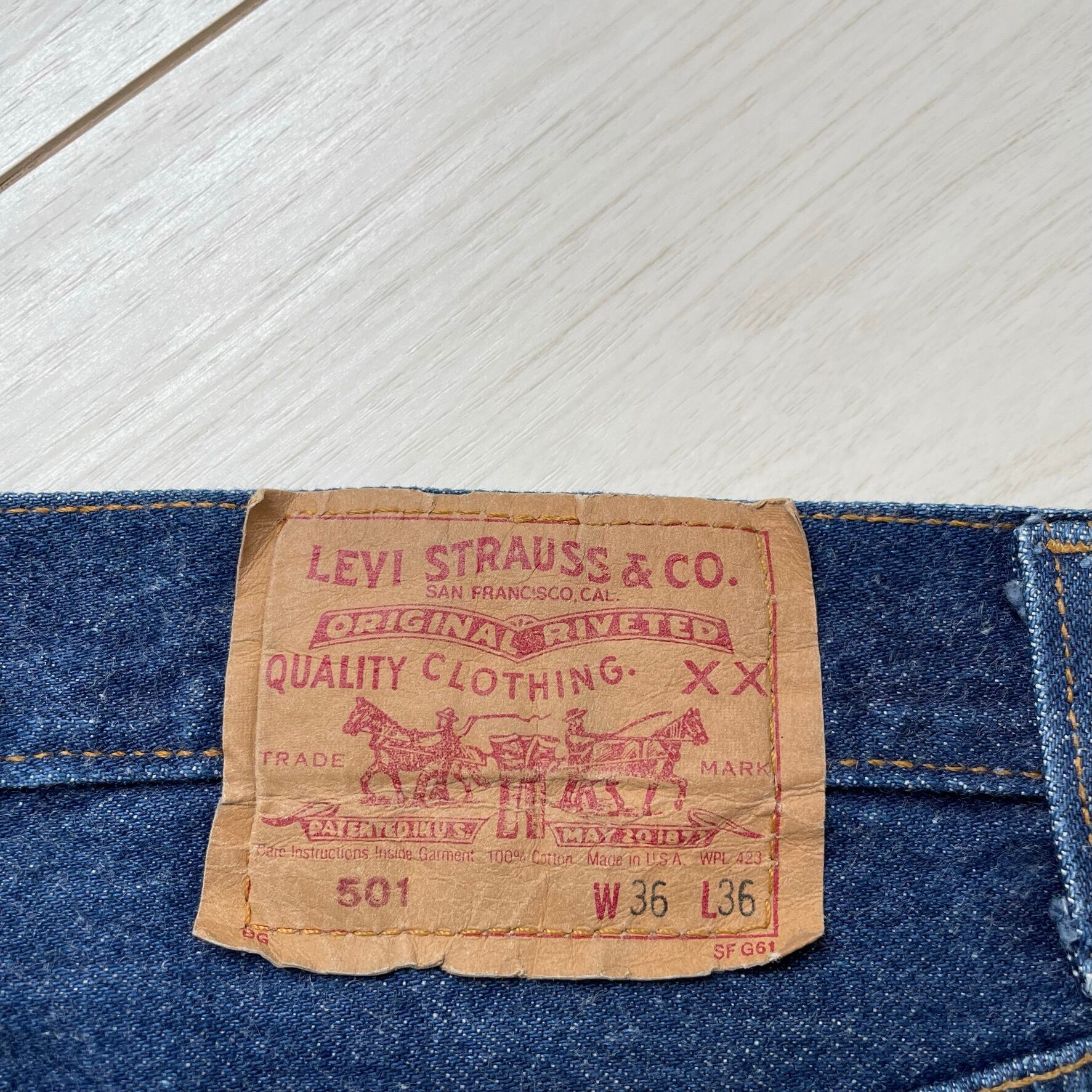 80s USA製 Levi's リーバイス 501 ジーンズ ジーパン w36