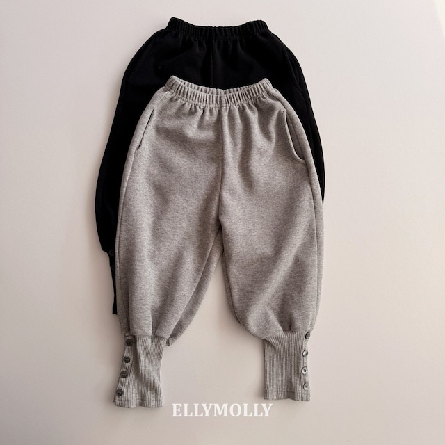 【取寄】elly molly|button rib pants|ボタンリブパンツ|5-15|kids&jr|26 spring