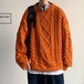 セーター かぎ針編み レディース メンズ ユニセックス プルオーバーセーター 男女兼用 カラバリ4色 ブラック オレンジ グリーン アプリコット 長袖 秋冬 新作 カジュアル M L XL 2XL