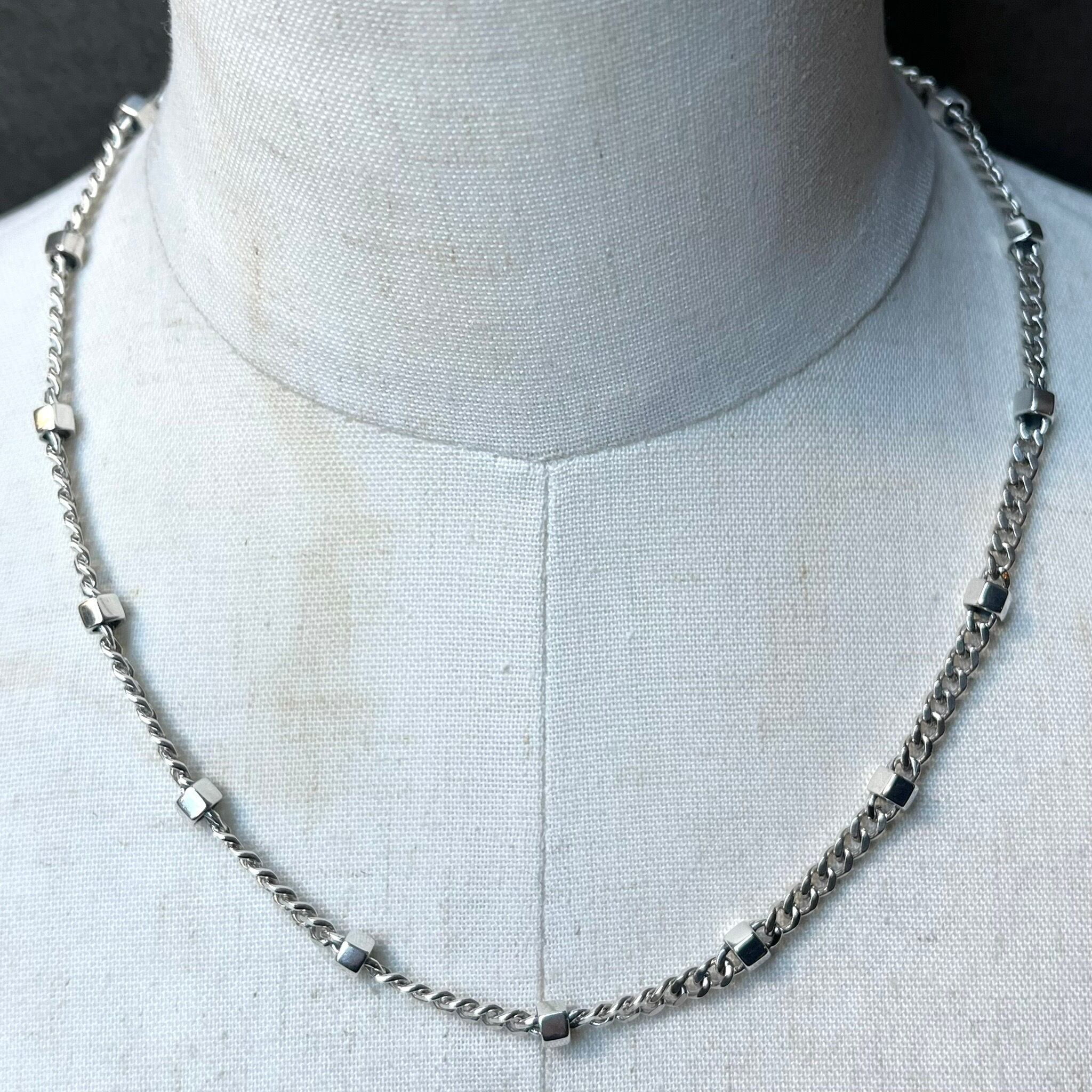 SILVER925 INDIAN PLATE NECKLACEシルバーネックレス SILVER925 INDIAN PLATE DESIGN CHAIN NECKLACE /シルバー/ネックレス