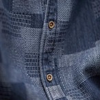 Patchwork Pattern Button Down Shirt ◇H0109