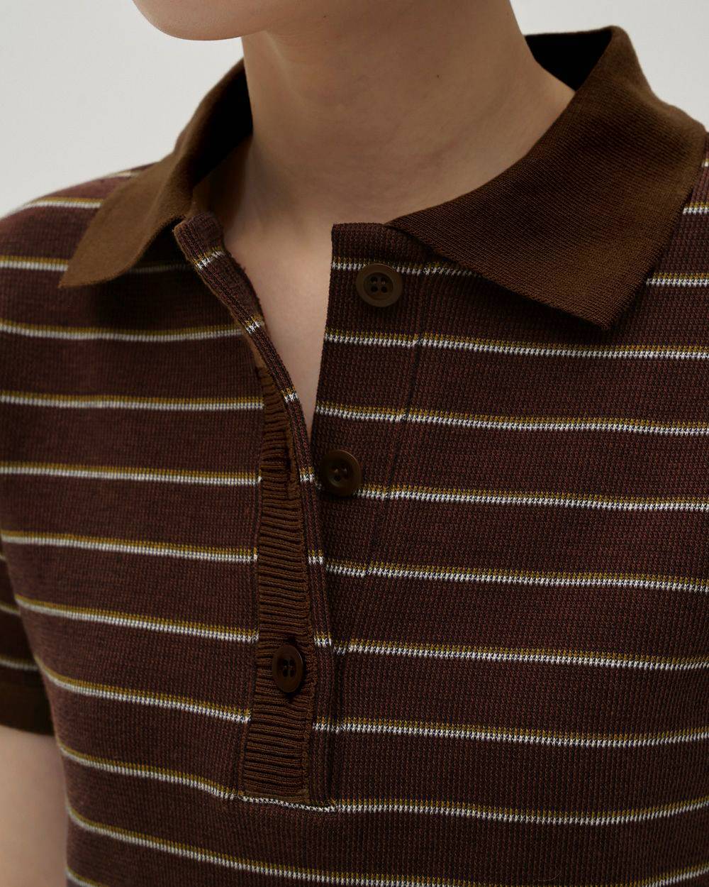 TODAYFUL】Border Polo Tops | LASHIC