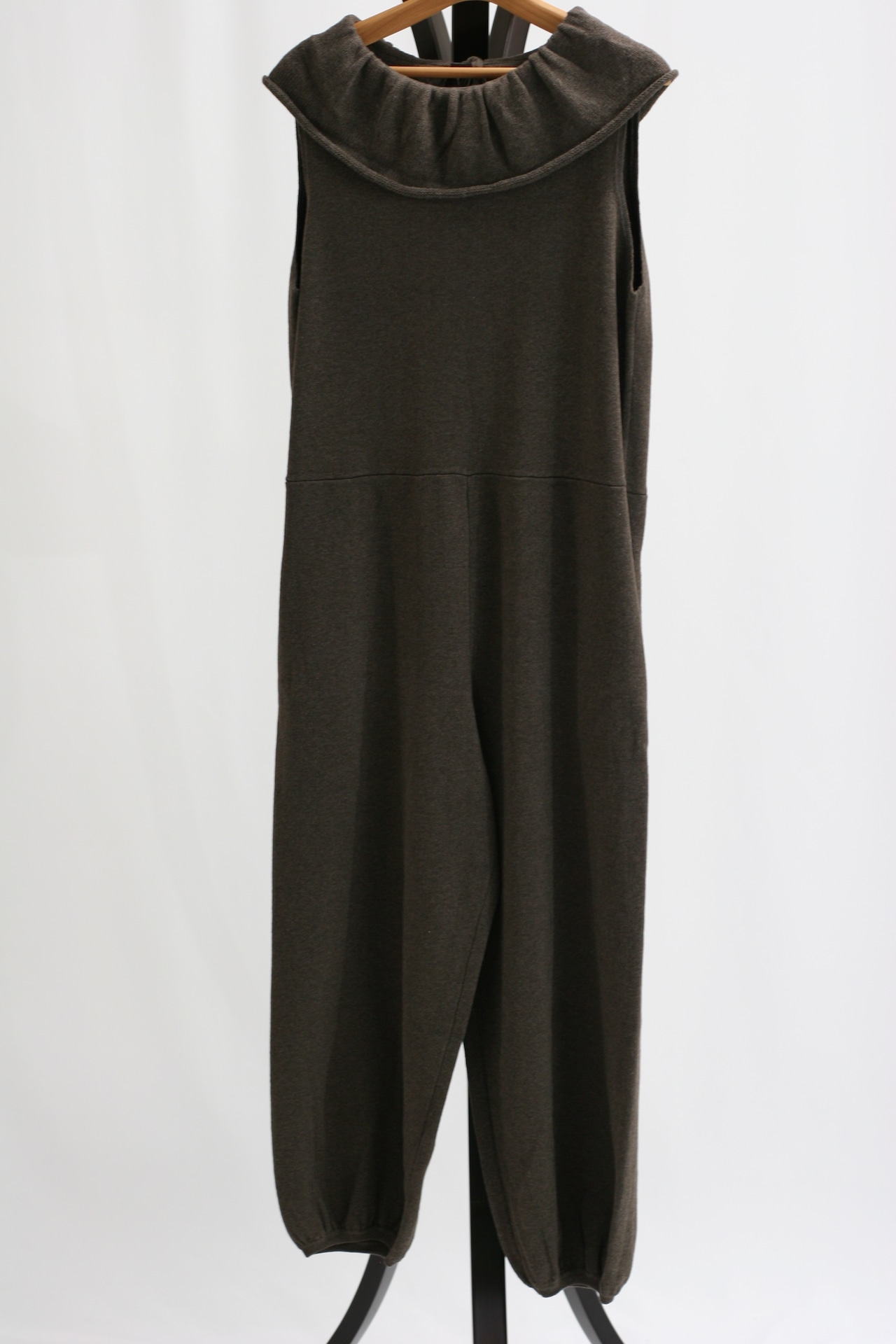 【Gauze#】Pierrot collar knit salopette(G1245)