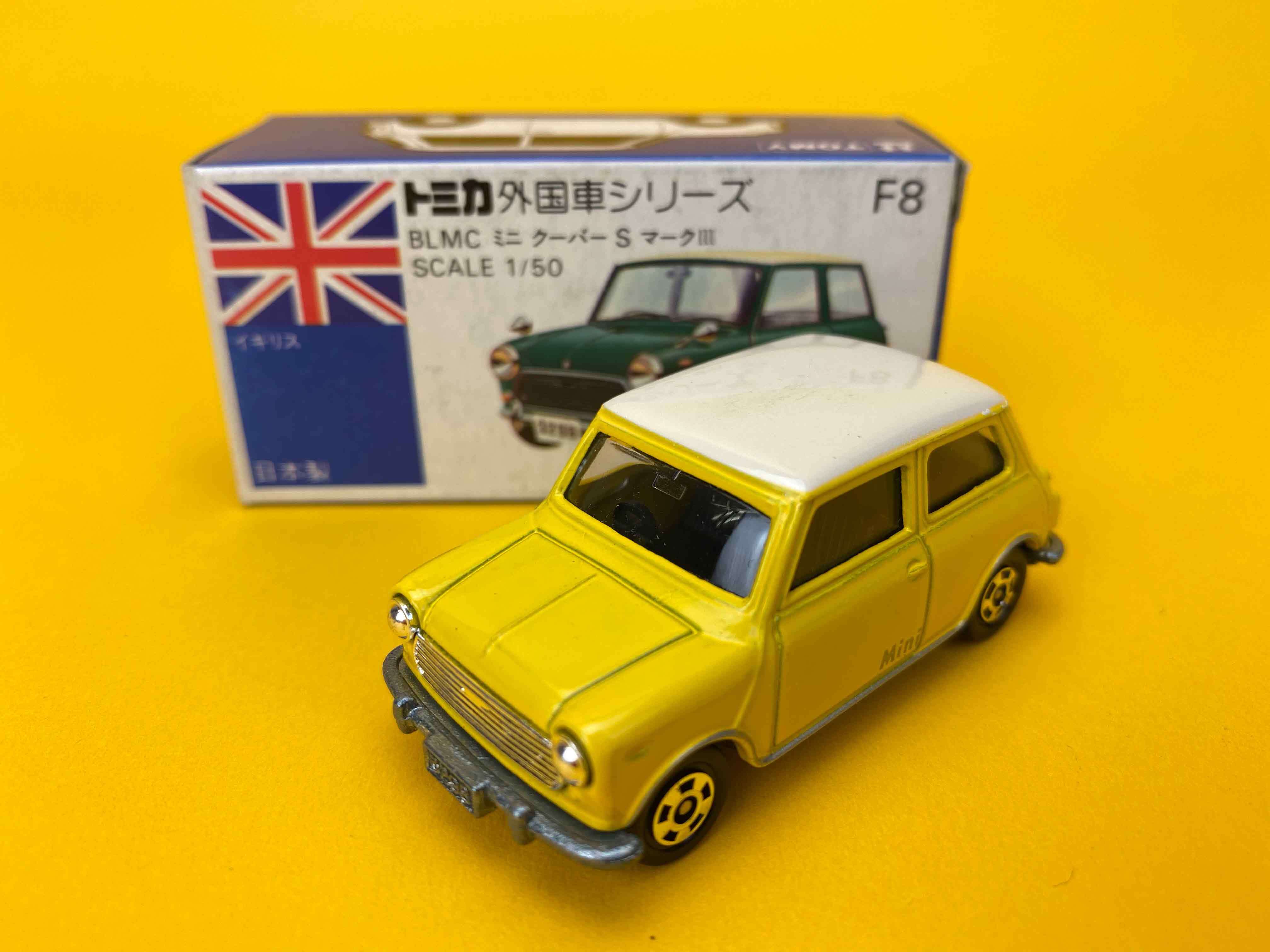 黒箱トミカ NO.F8 BLMC ミニクーパーS マークⅢ 日本製 黄 | トイズ