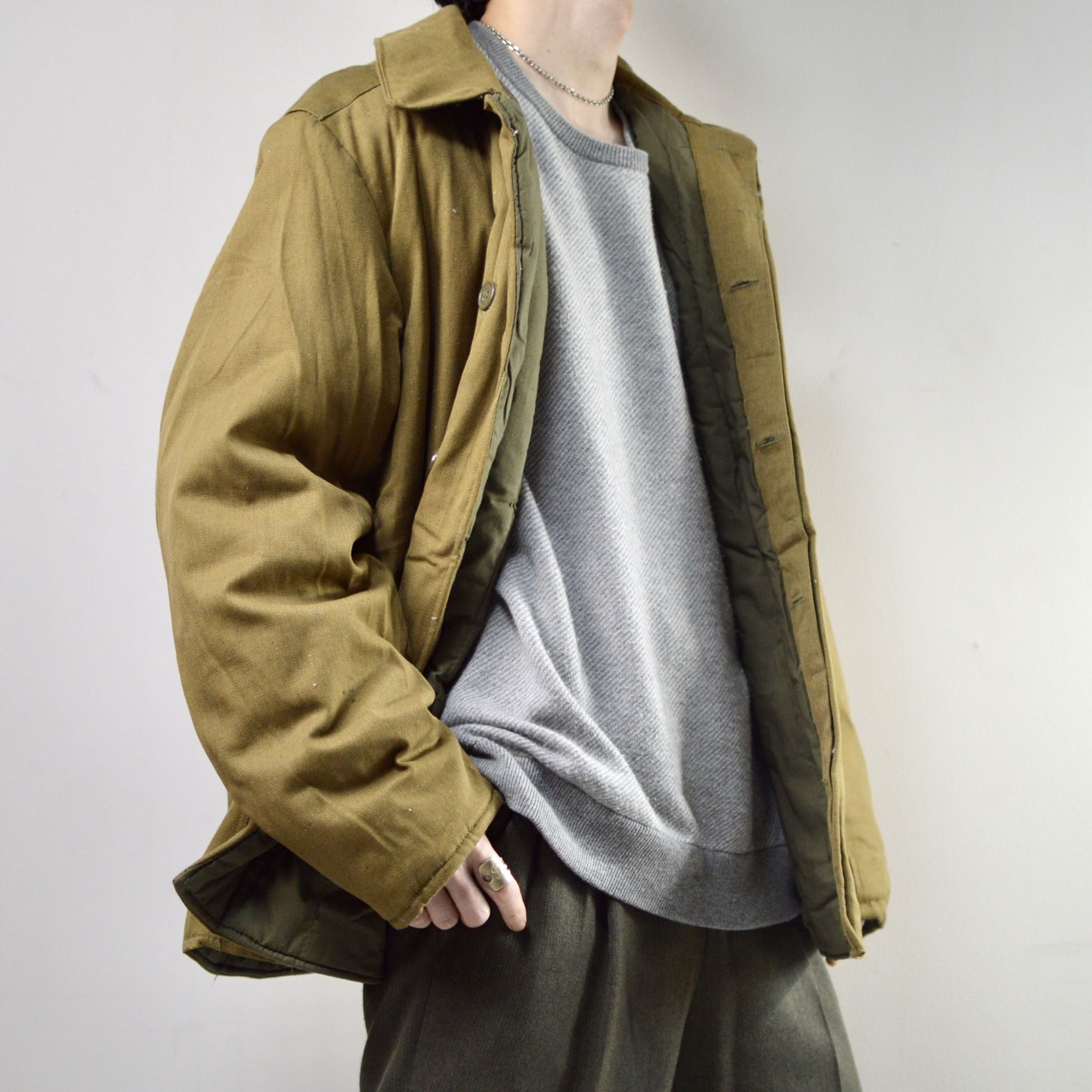 70's〜 Russian army dead stock quilting jacket