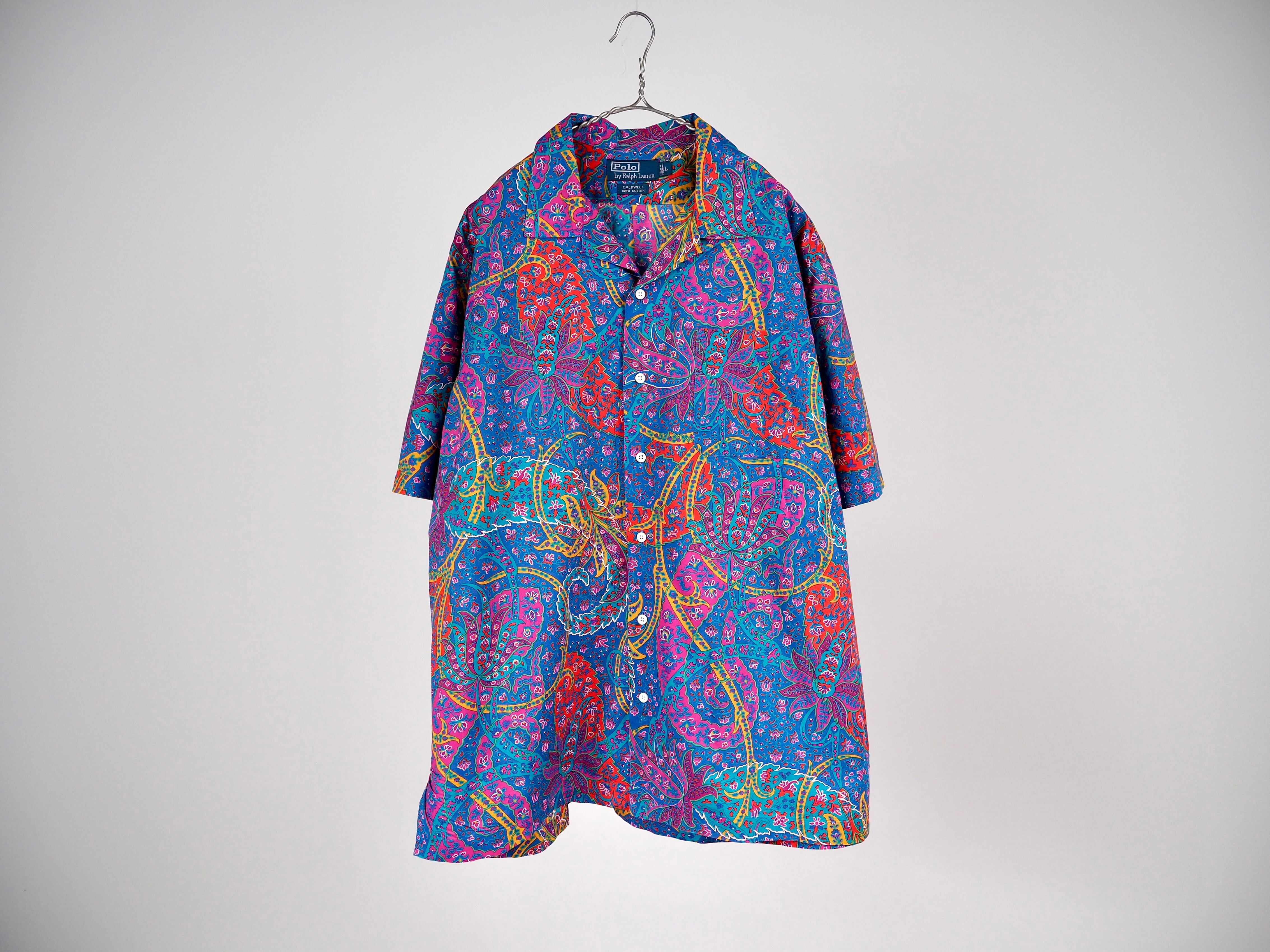 Polo by Ralph Lauren CALDWELL S/S open collar shirt L①