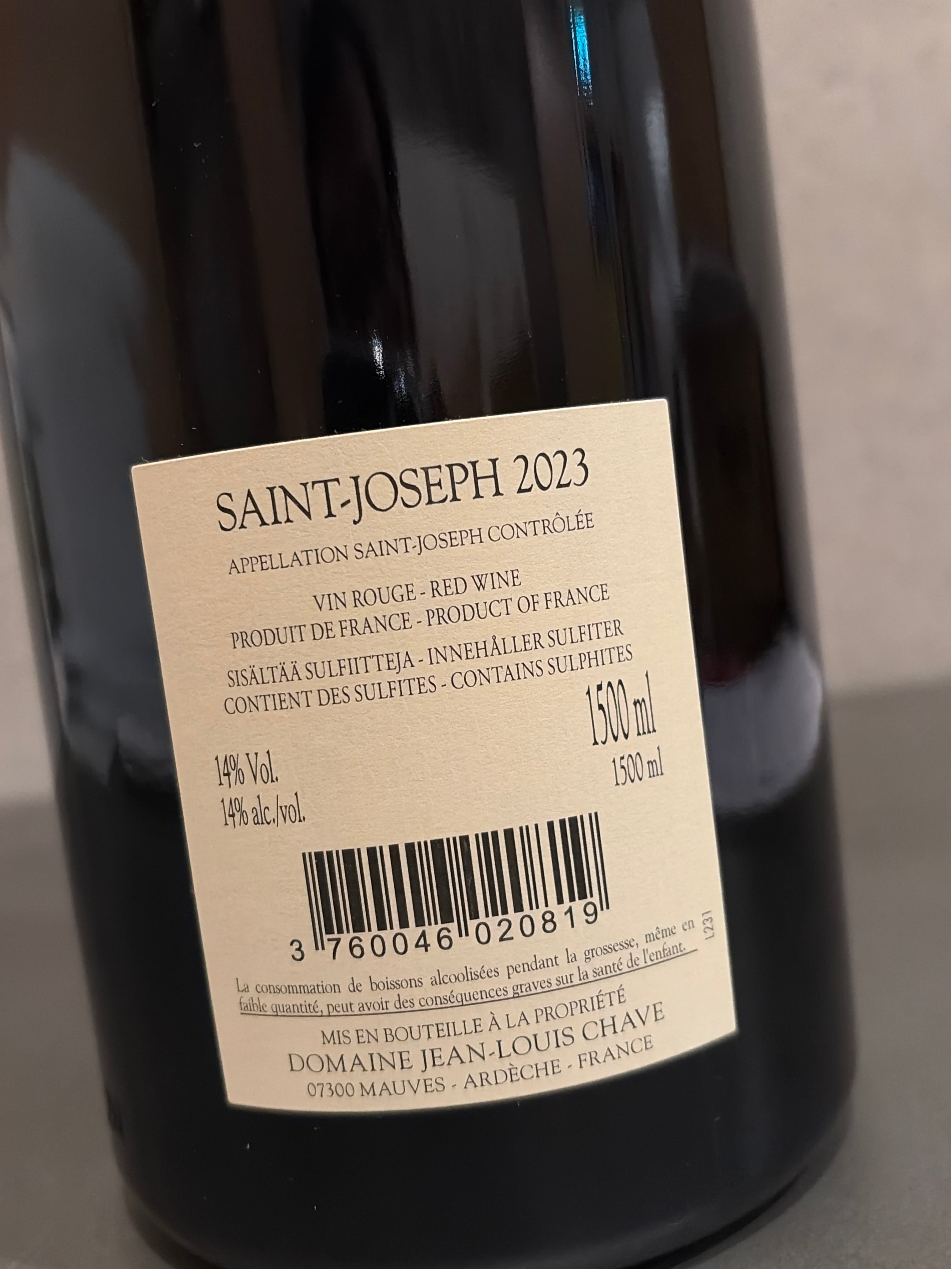 ニュイ・サン・ジョルジュ マグナムボトル(1500ml） 2023サン・ジョセフ【1500ml／マグナムボトル】(ジャン・ルイ
