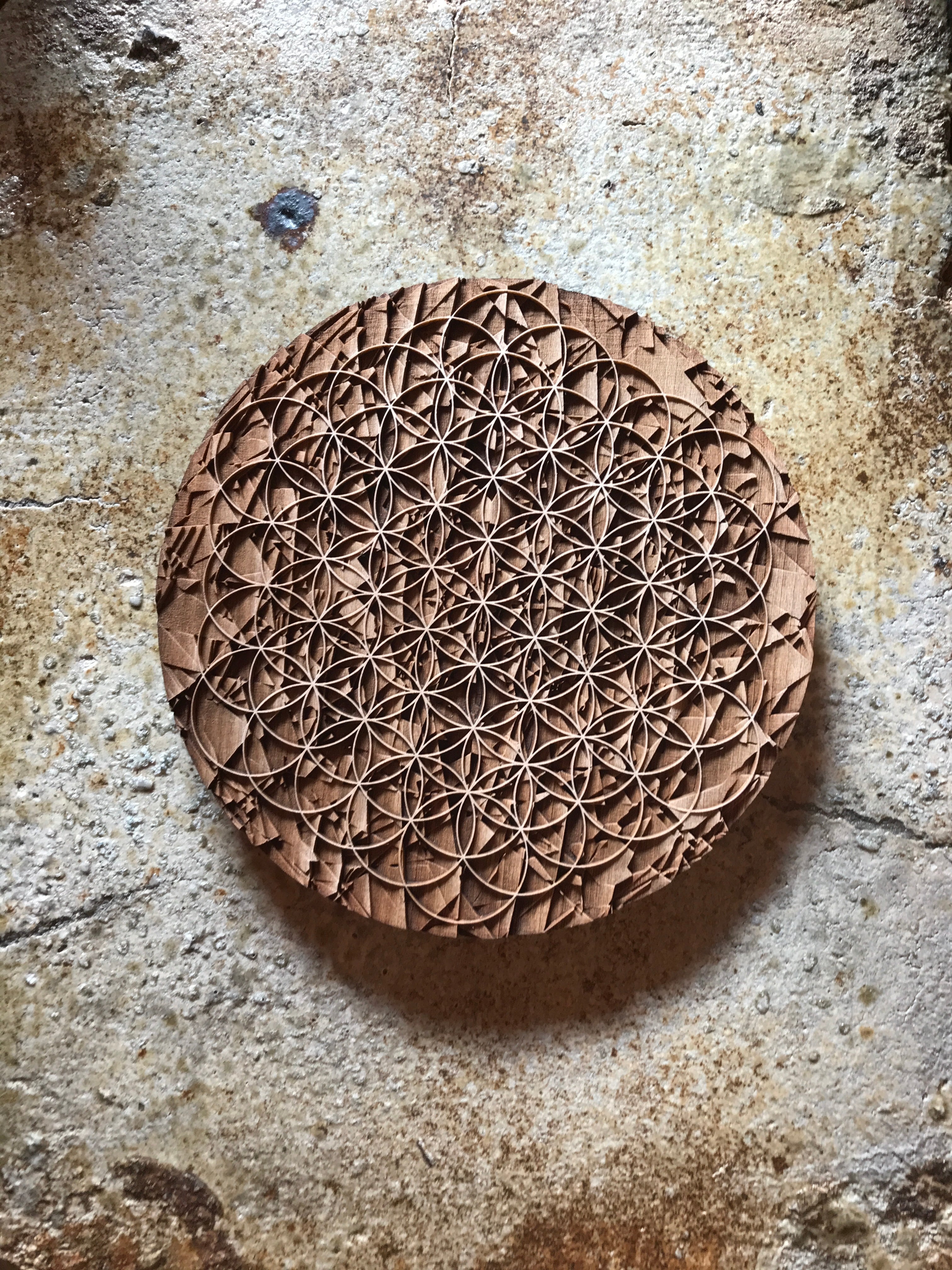 iiai Flower of Life Wooden Board　神聖幾何学ボード｜大