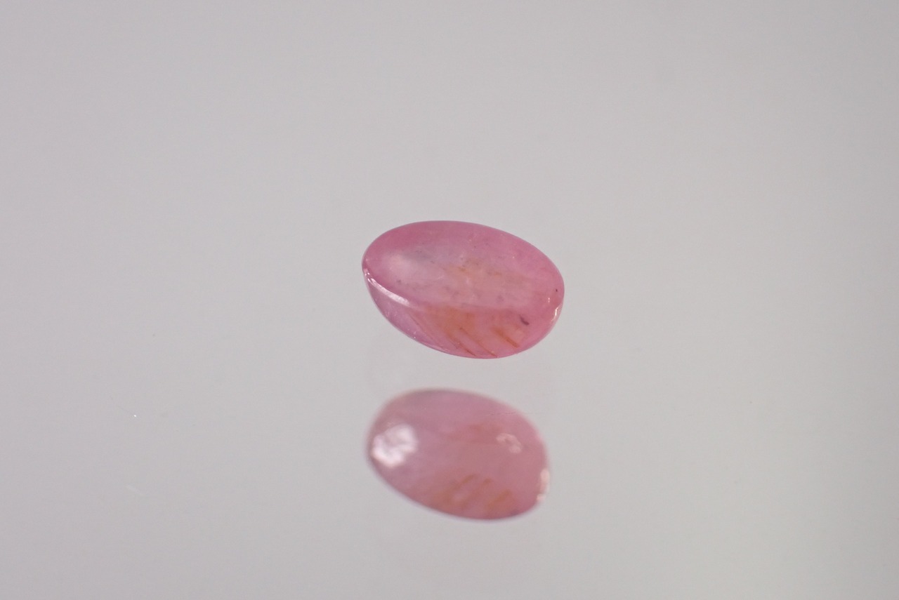 非加熱ピンクサファイア　0.46ct　 [D7-44]