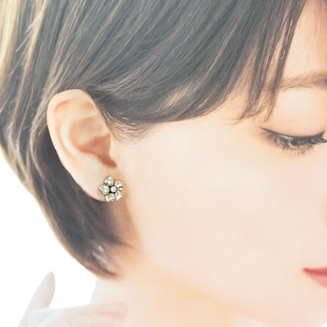 ティファニー レディース フラワー ピアス ヴィンテージ シルバー925