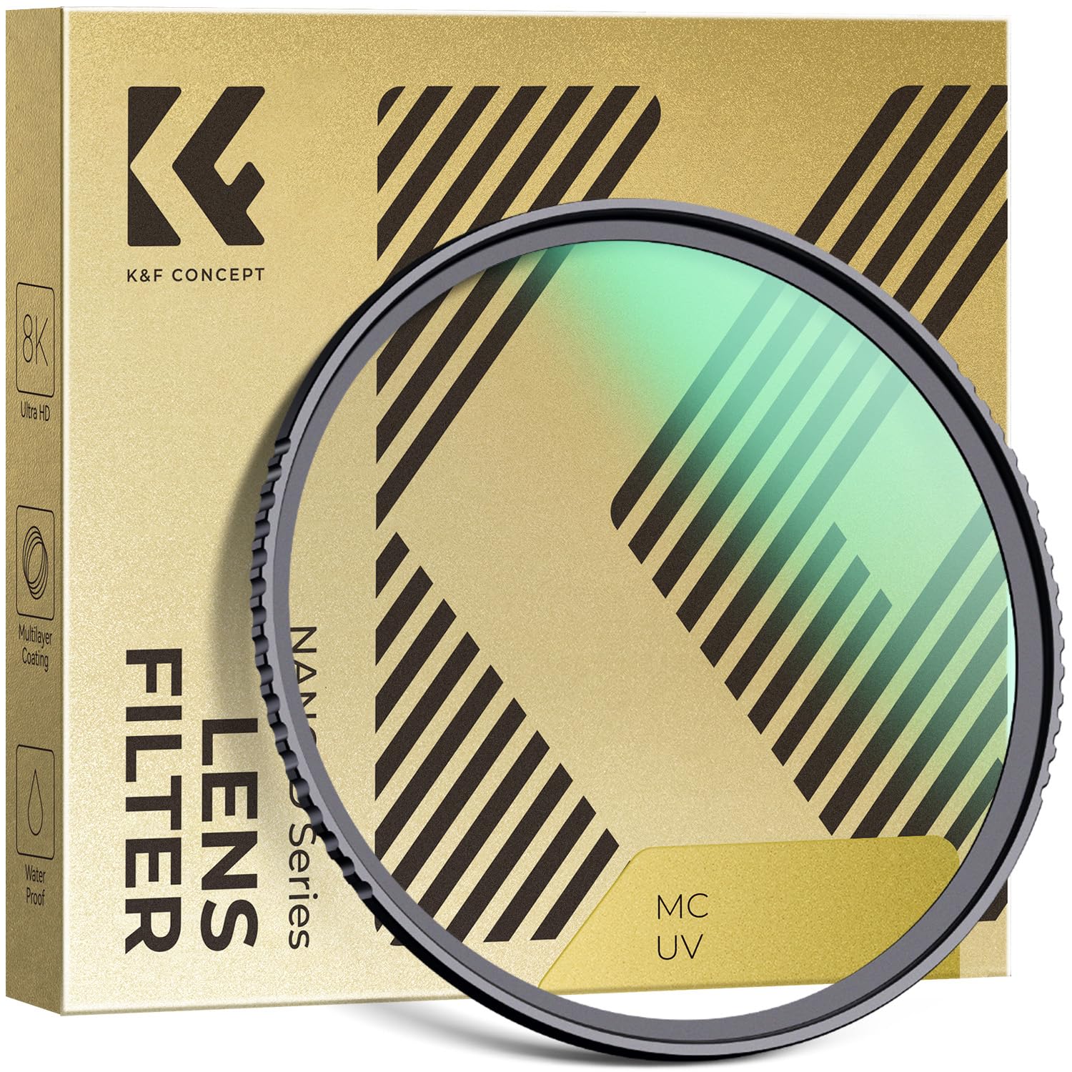 K&F Concept 67mm レンズ保護フィルター AGC光学ガラス HD超解像力 高