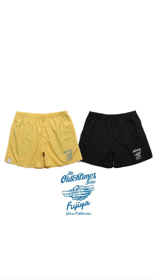 【富士家×オールデンタイムス】SKULL SURF NYLON SHORT PANTS