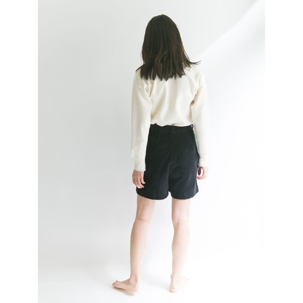 【FERRETTI】Made in Italy corduroy wide shorts（フェレッティ イタリア製 コーデュロイワイドショーツ）3b