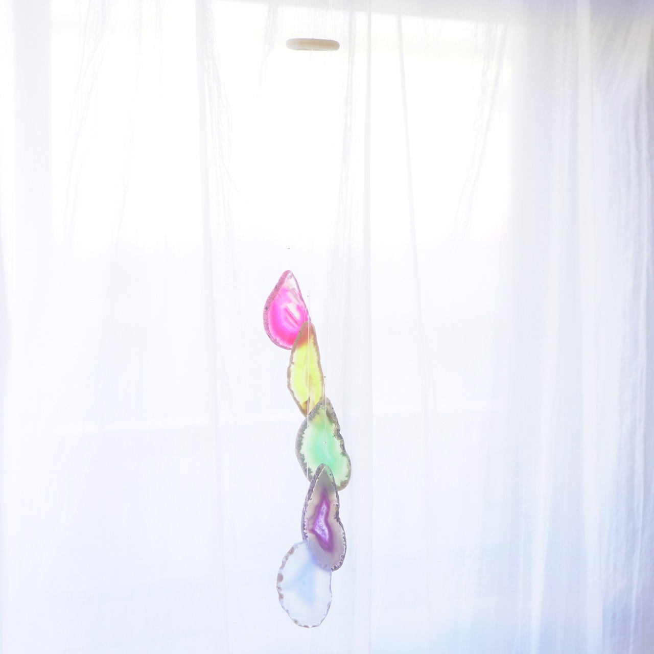 Clear Rainbow 05 - アゲートヒーリングチャイム / Agate Sun Catcher Wind Chime 227