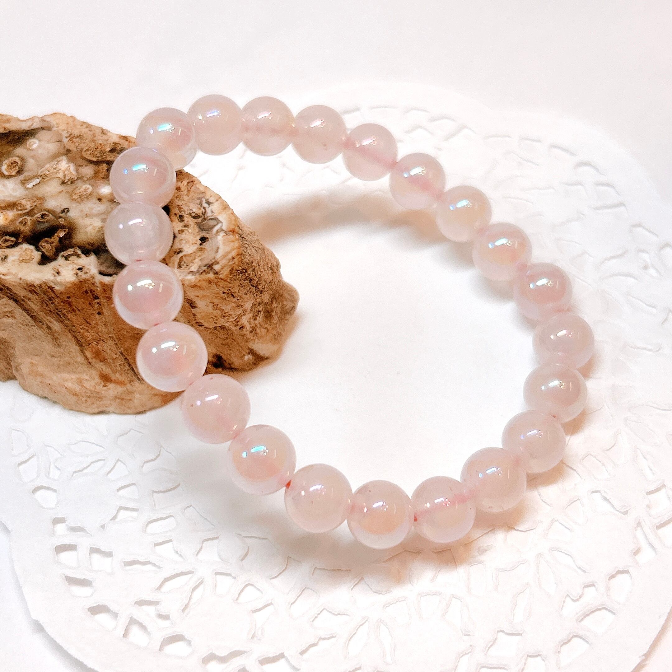 17907】ローズクォーツ 38㎜ 球 スフィア Rose quartz 天然石