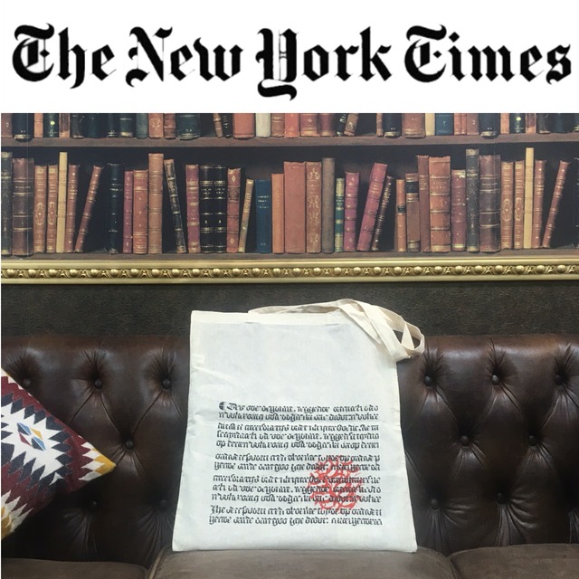ニューヨークタイムズ掲載■Hugendubelトートバッグ
