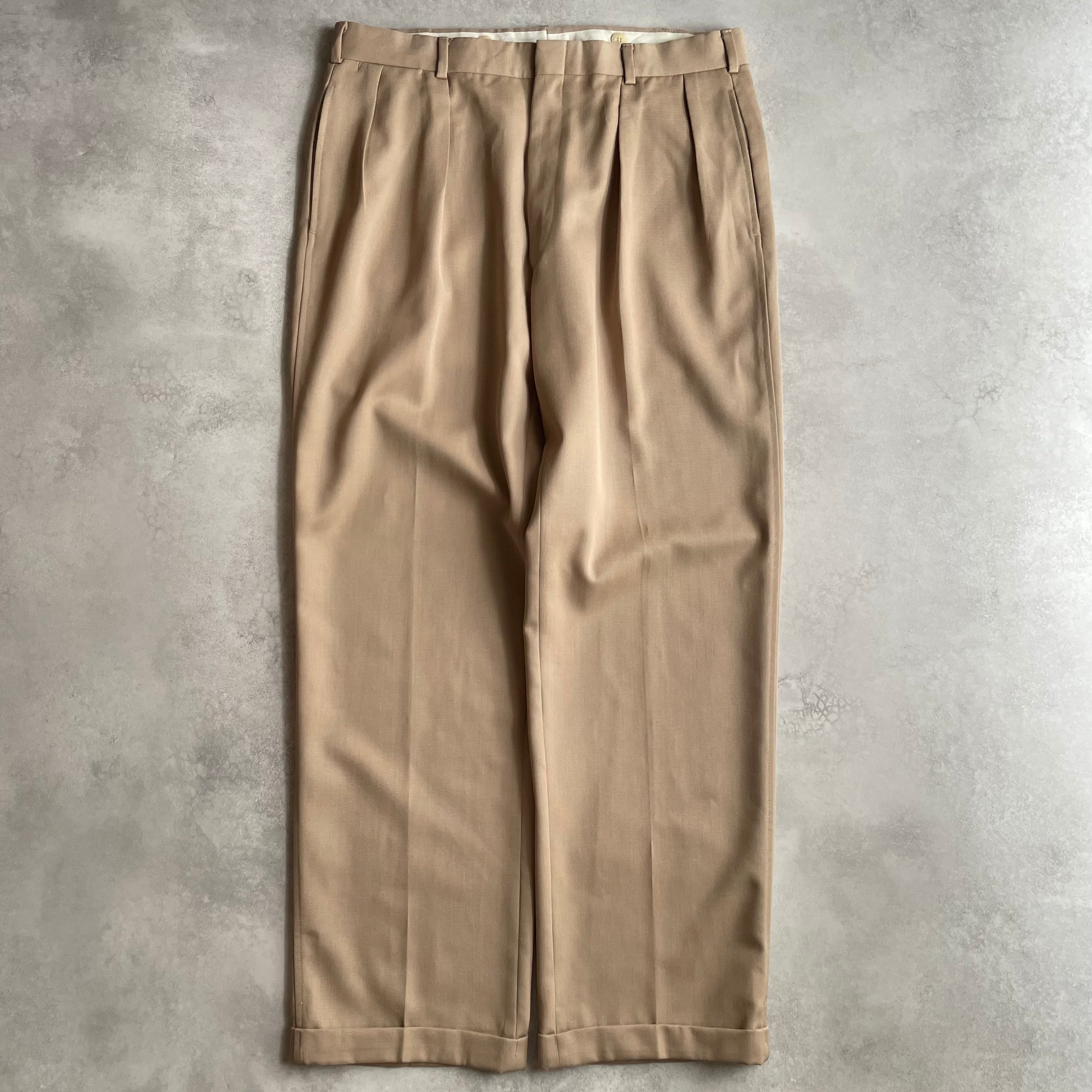 90s Polo by Ralph Lauren 2-tack Wool Gabardine slacks pants Made