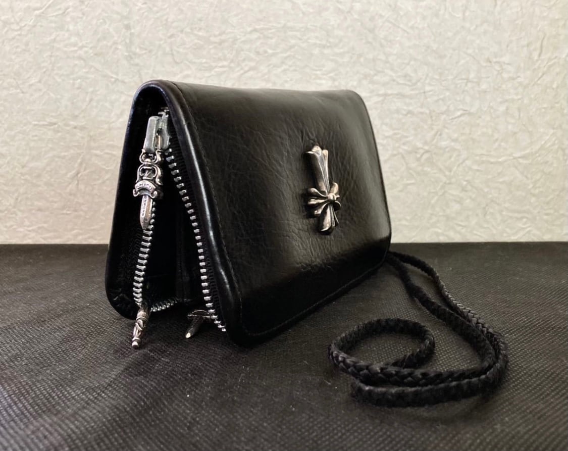 CHROME HEARTS クロムハーツ ウォレット CHクロス レザー CHROME HEARTS クロムハーツ ウォレット CHクロス レザー