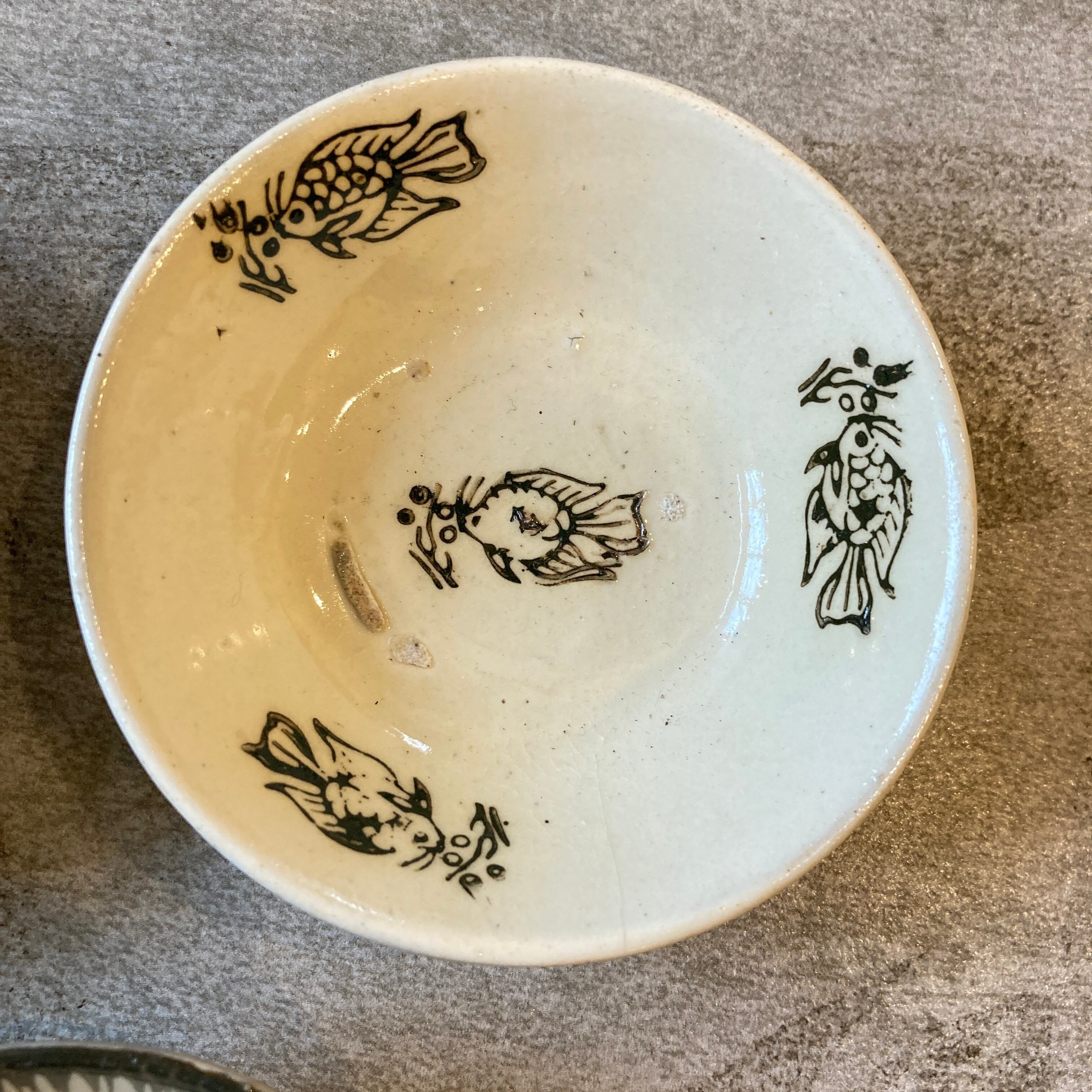 P307】 3枚セット ベトナム 幻の陶器 ソンベ焼き ソンベ song be