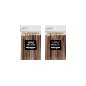 【努力特価】まるき マドラー 木製 コーヒー 紅茶 使い捨て 個包装 オシャレ ( 50pcs × 2個 )