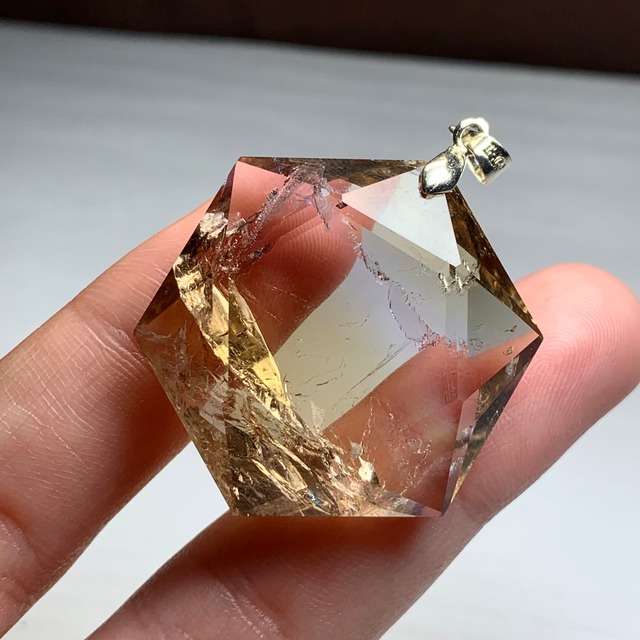 7.六芒星☆アメトリン ペンダントトップ