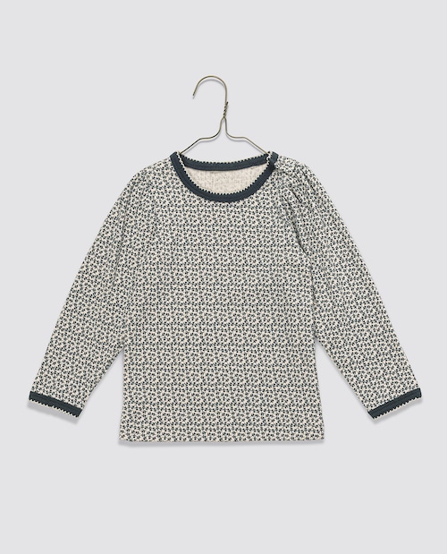 《即納》Little Cotton Clothes / Pointelle long sleeve T-shrit Tulip Floral