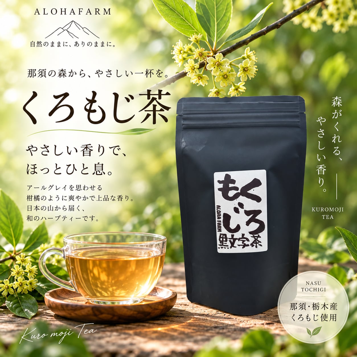 クロモジ　お買い得品　237 那須町産 くろもじ茶 8パック入り 黒文字茶 クロモジ茶 ティーパック
