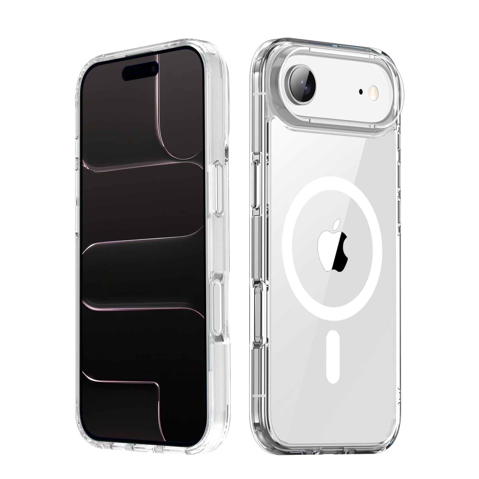 【TIFIYA】iPhone Air 専用 ケース クリア マグネット搭載 薄型 黄変防止 車載ホルダー対応(透明)