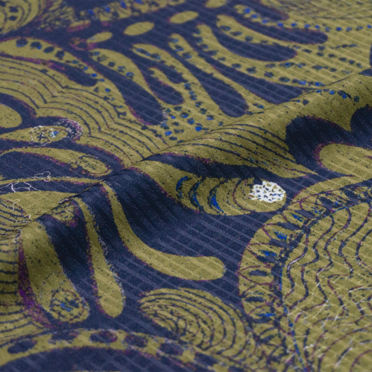 【受注商品】Rumi Rockキモノ「hypha（ハイファ）」エルムグリーン　[A1775]