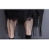 フリンジヘム シアー ロングベスト 30227