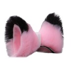 コスプレ小物 猫耳 2色タイプ ねこ耳 ネコ耳 ケモ耳 けも耳 獣耳 ねこみみ ネコミミ けもの 動物 どうぶつ アニマル ハロウィン 仮装 コスプレ小道具 ふわふわ フワフワ キャラクター 変身　k608