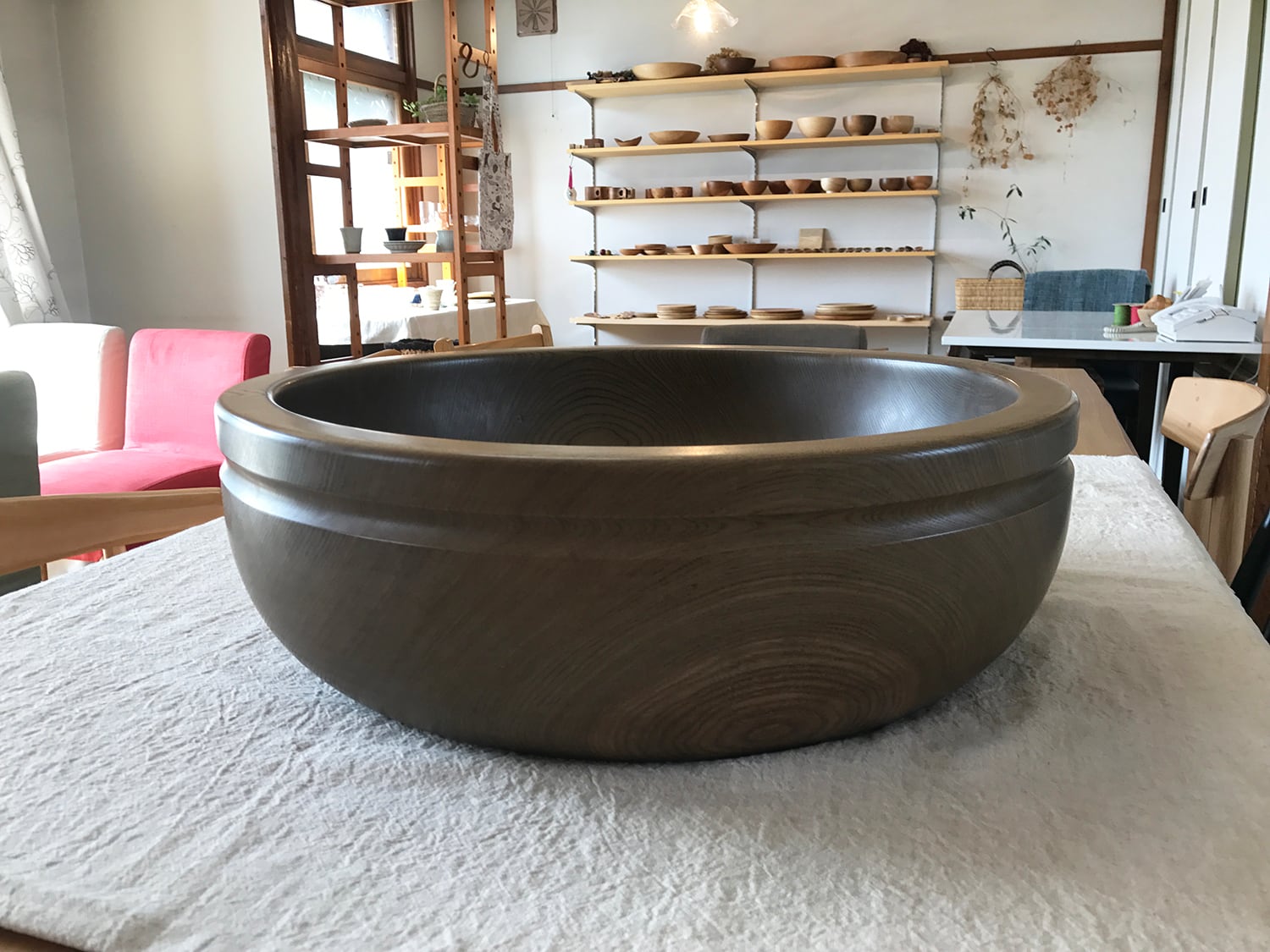 春楡埋木特大 こね鉢 | 工房 十勝の木のうつわ web shop