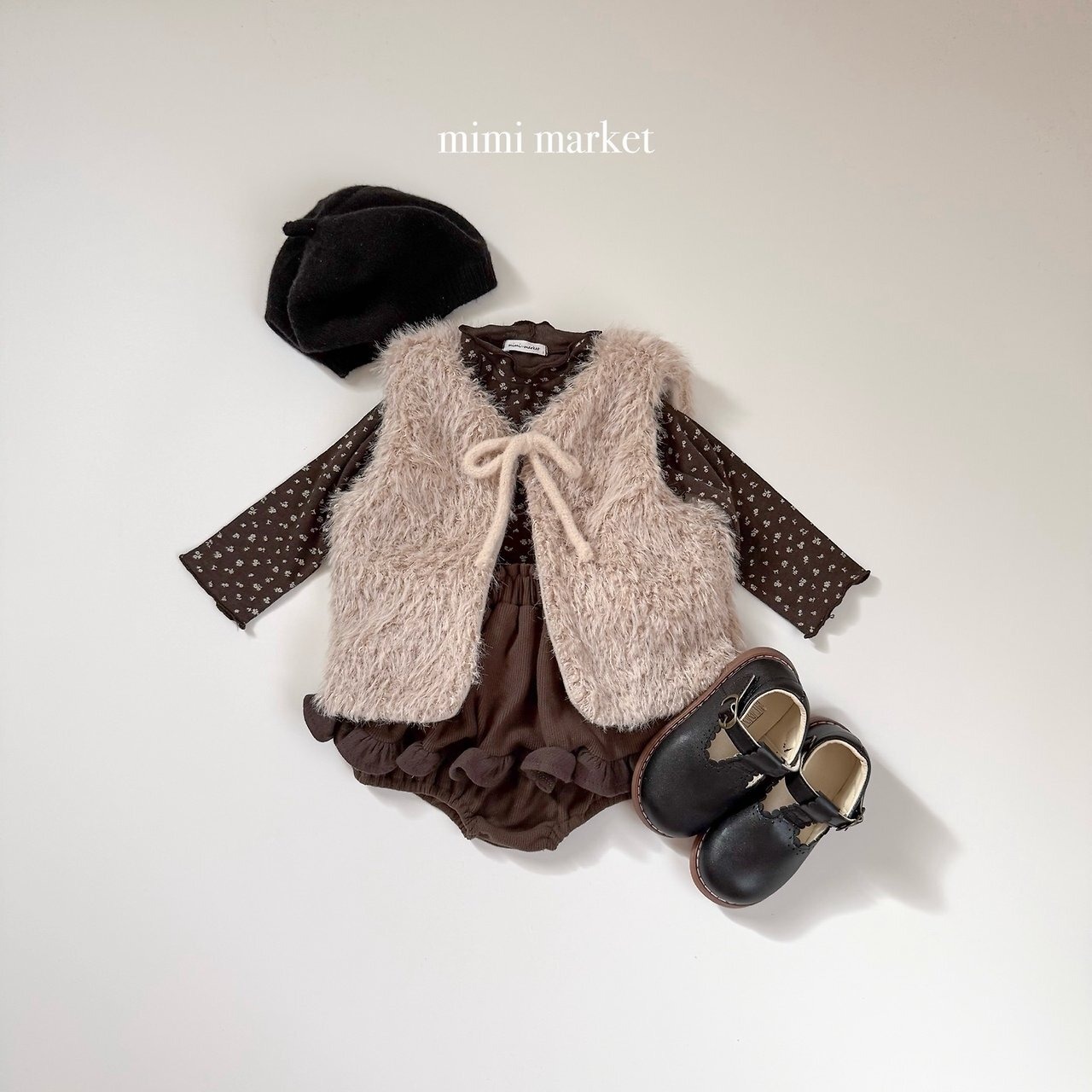 ミミマーケット / mimimarket / ニクシーベスト / 韓国子供服 / キッズ / 26winter〖取寄〗*S~L*