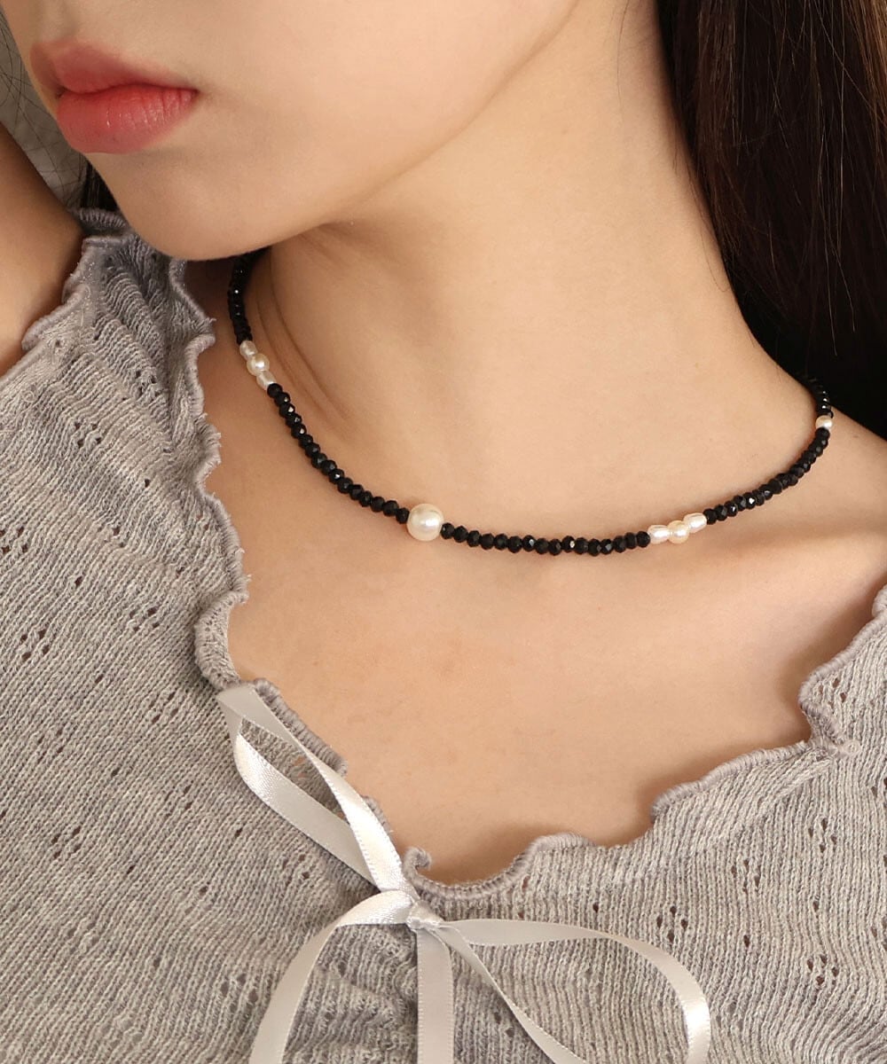 デザインビーズ ネックレス レディース アクセサリー パーティー 韓国製