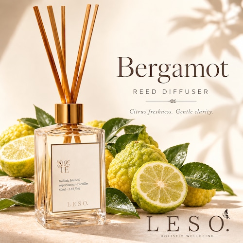 【 ベルガモット 】リード ディフューザー 50ml｜天然 柑橘 シトラス アールグレイ 爽やか 香り 高級 精油 アロマ ルーム フレグランス 寝室 玄関 トイレ リラックス 日本製 LESO. ギフト プレゼント