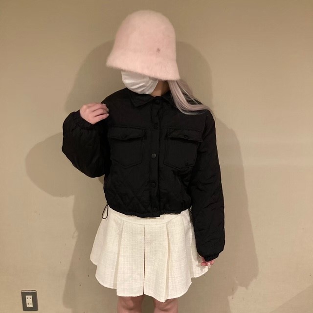 【pois roses】quilting down jacket