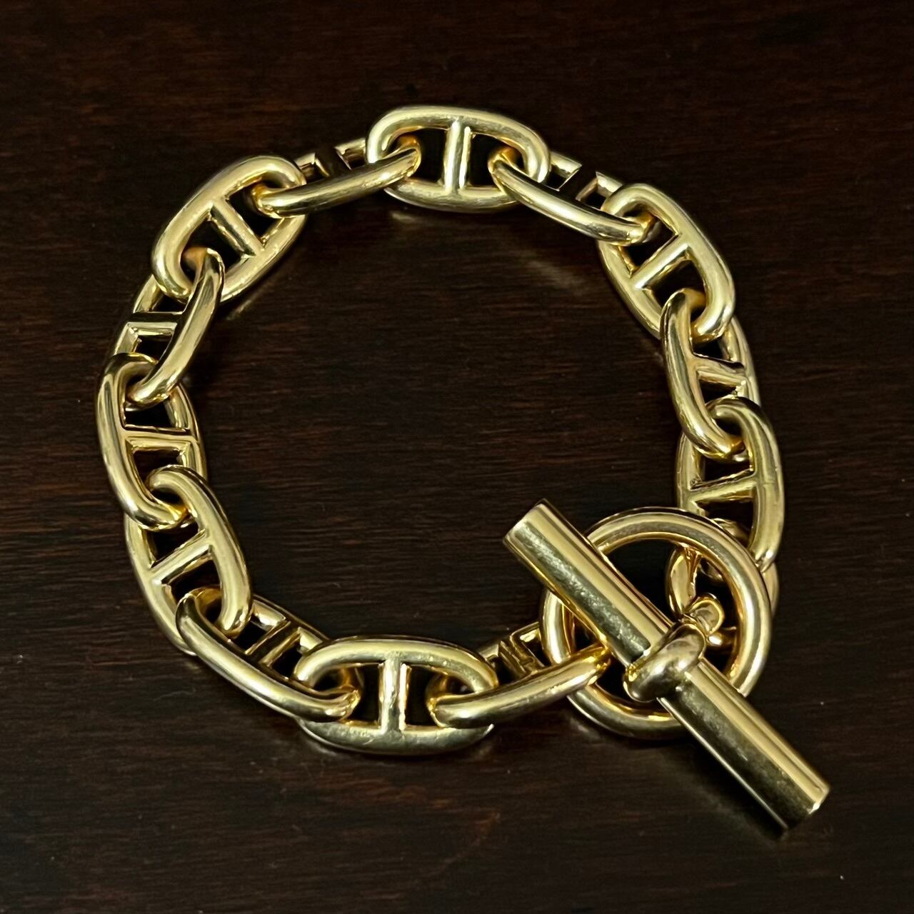 HERMES Chaine d'Ancre Bracelet GM 13 Links 18K Rose Gold 2000s