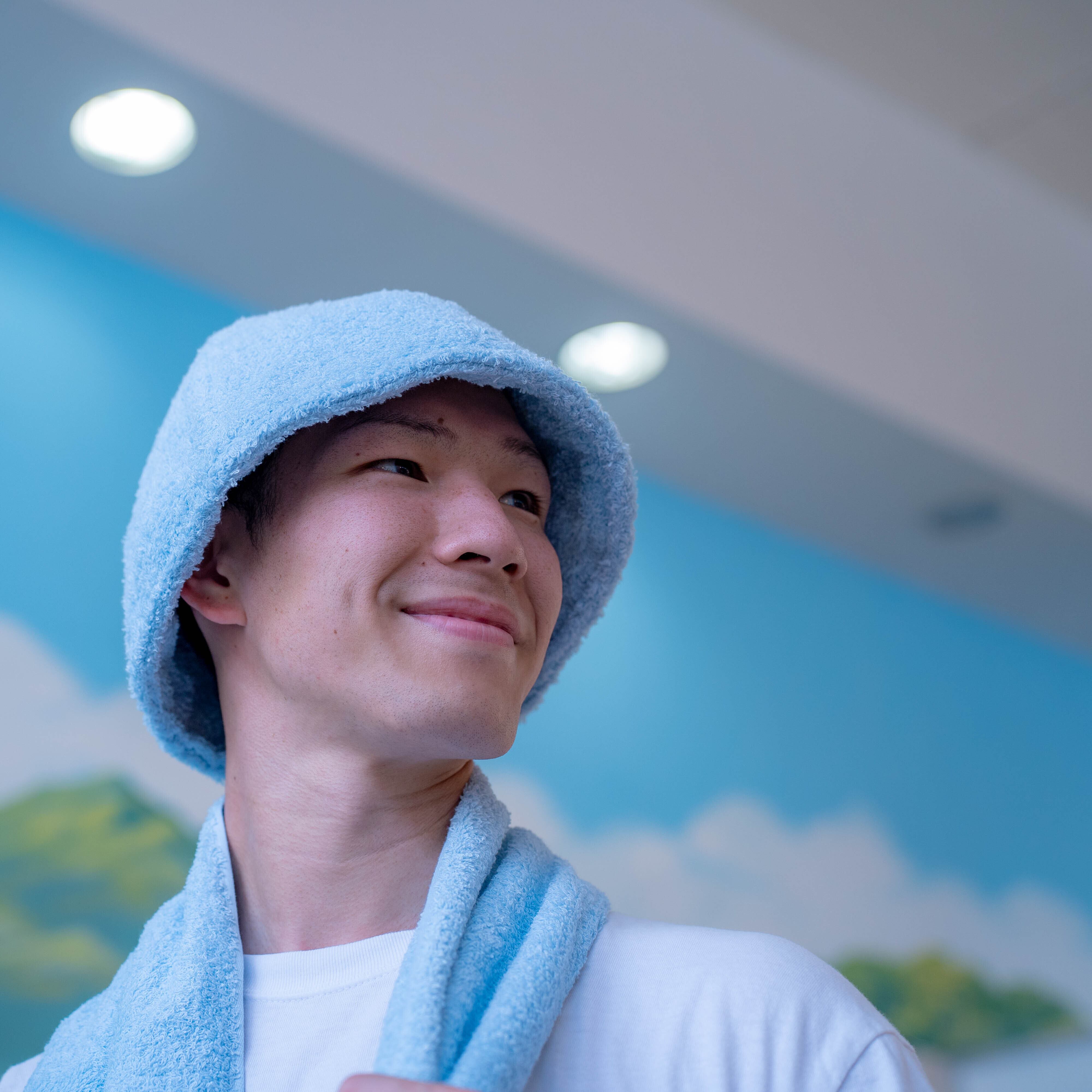 サウナハット/水色 | サウナイズマイライフ/Sauna is My life(ふわふわ