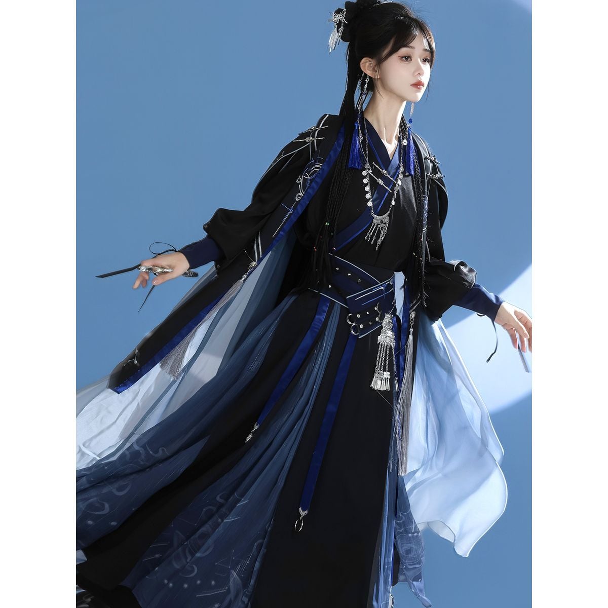 東洋風x黒魔術師モチーフマントセットアップ | Maiden's Rêve
