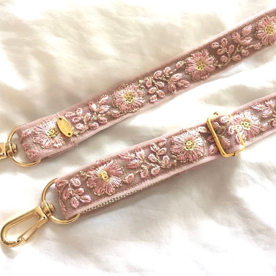 インド刺繍リボン ショルダーストラップ スマホストラップ ショルダー