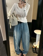 【25aw】Semi-balloon Denim Pants_2colors